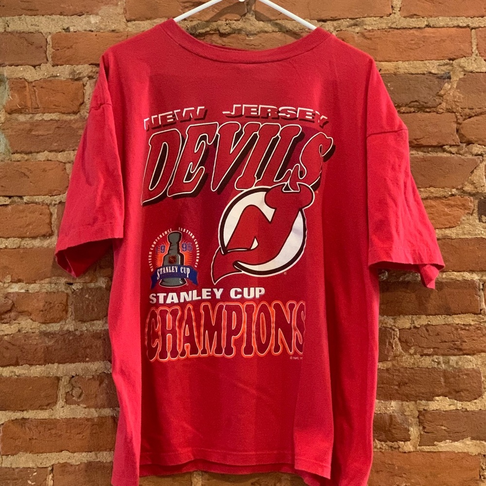 VINTAGE NJ Devils 1995 Stanley Cup T-Shirt